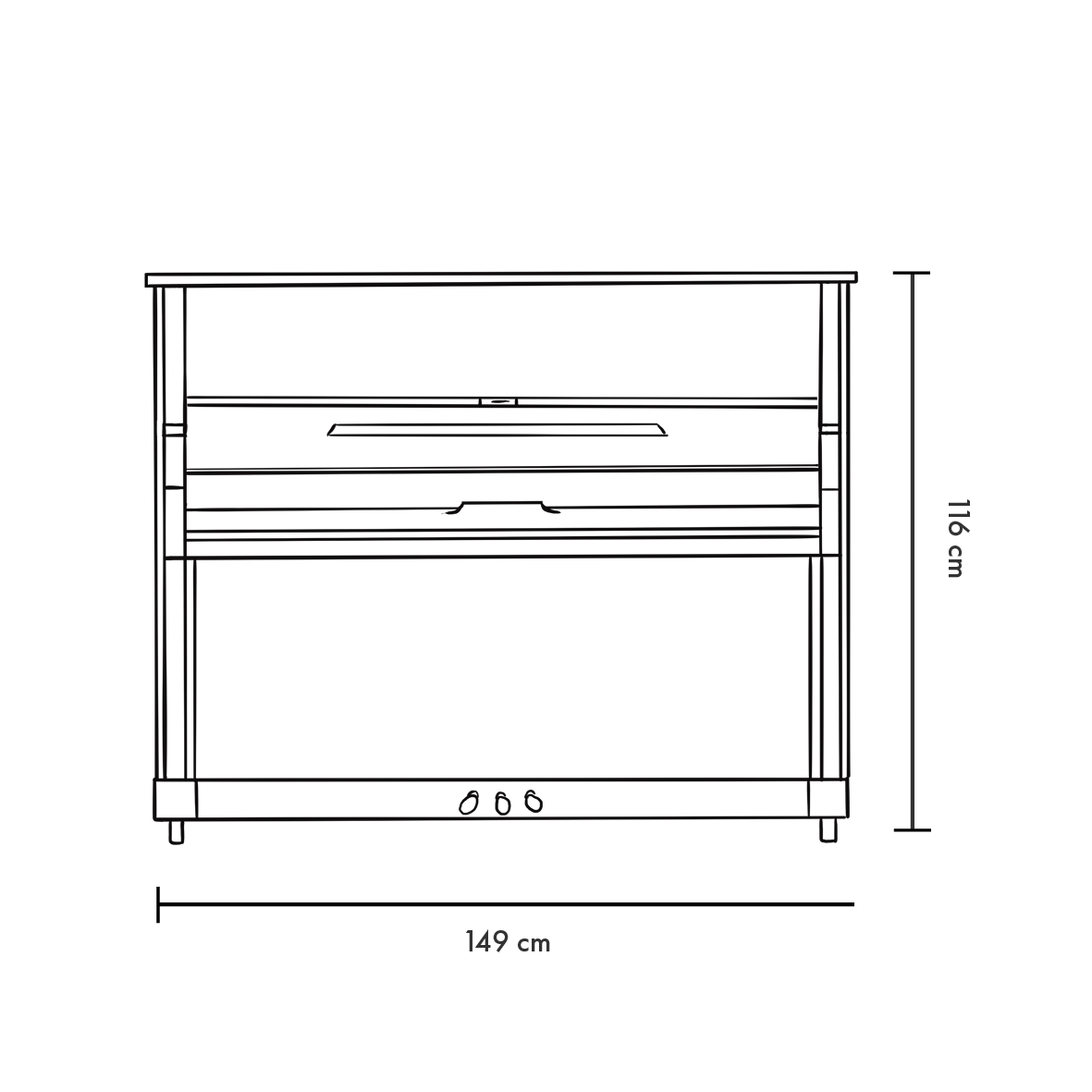 Blüthner Haessler HB 116-Face