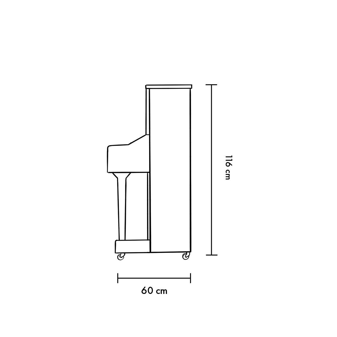 Blüthner Haessler HB 116-profil